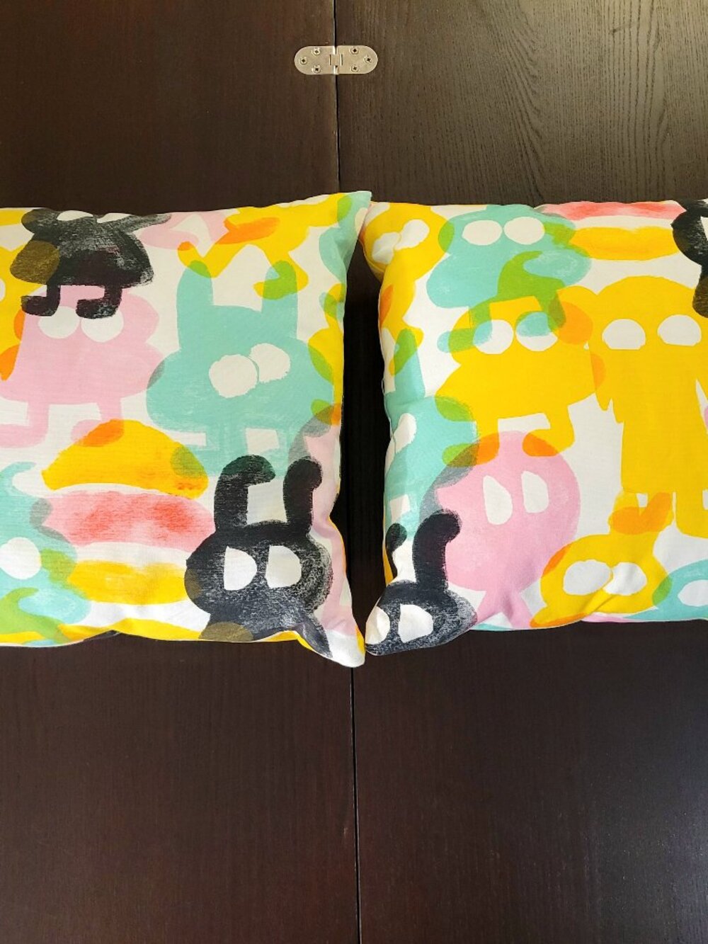 Colorful decorative throw pillows